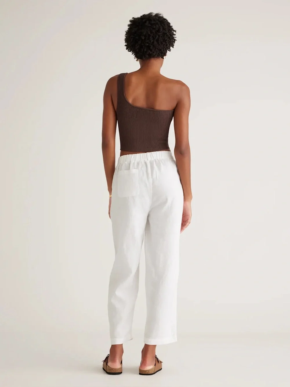 Quince 100% European Linen Pants in White- Size XS- like new!